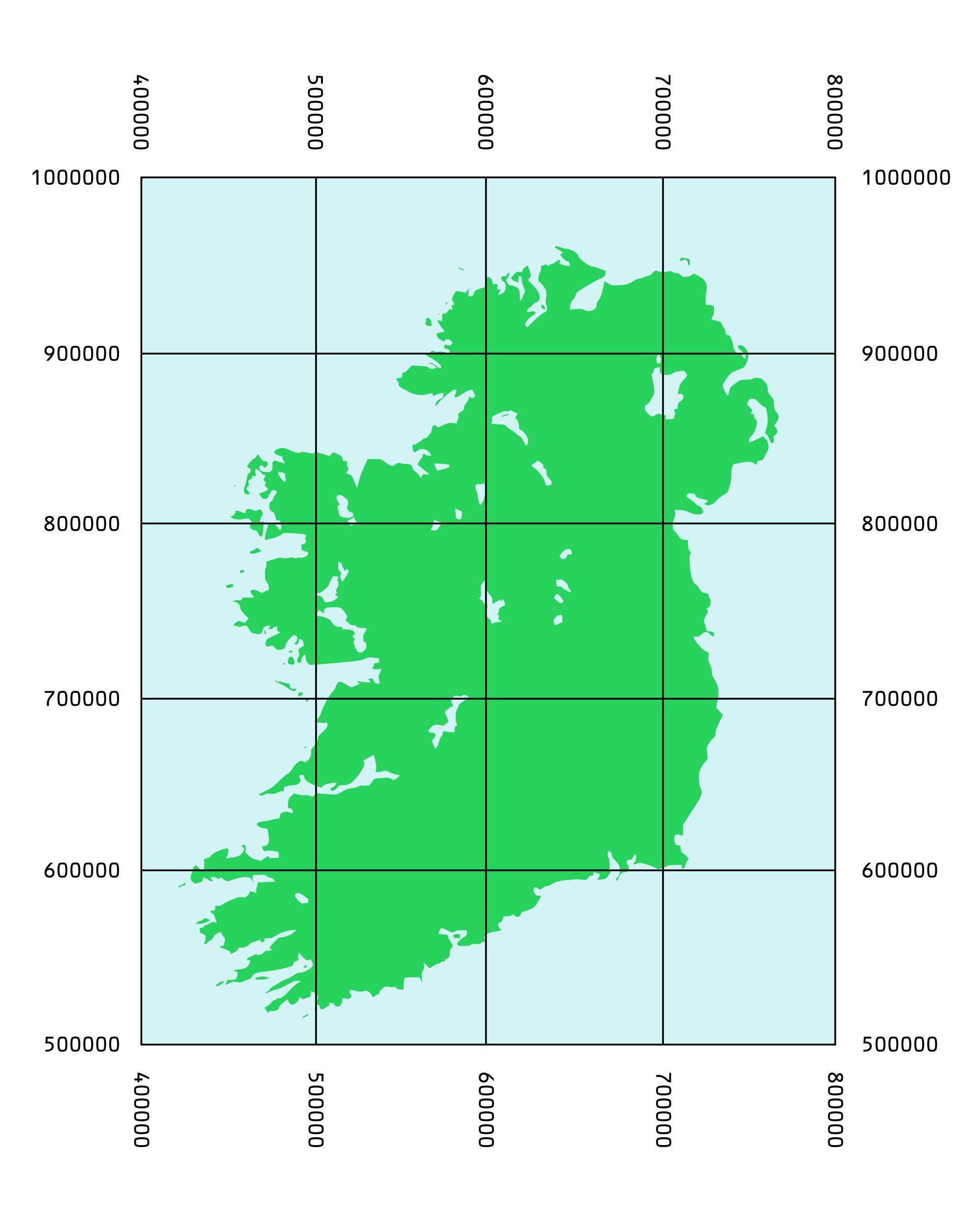 karta koordinater Karta koordinater irland   Karta med koordinater irland (Norra 