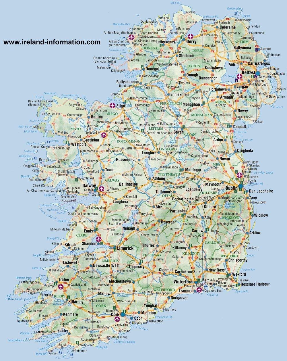 karta över blackrock irland