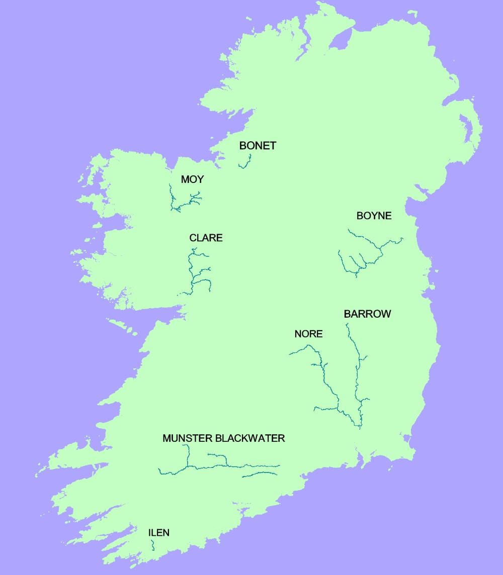 karta över blackwater river irland