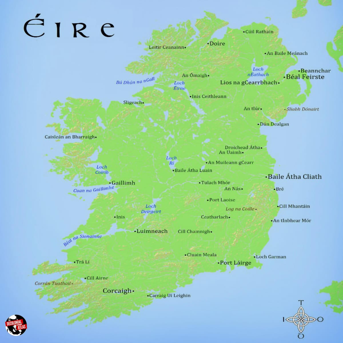 karta över irland