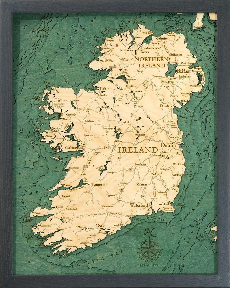 karta över irland karta konst