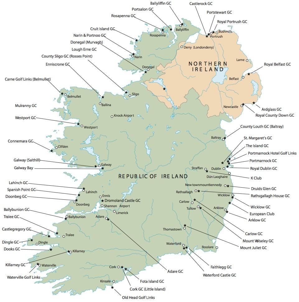 bästa karta över irland