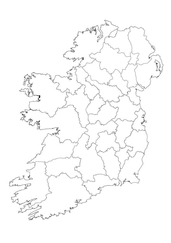 irland karta översikt