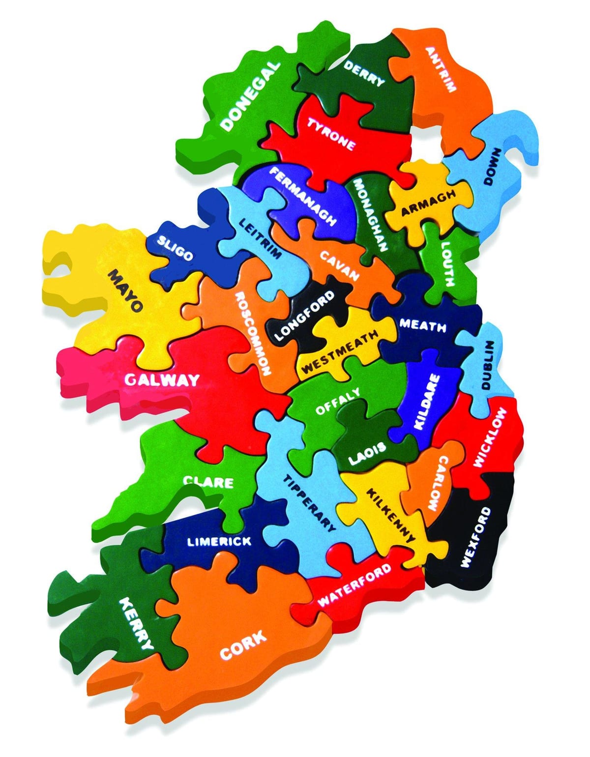 karta för karta över irland pussel