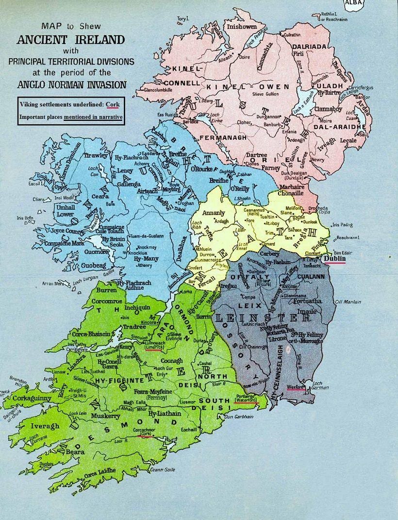 karta över megalitiska irland