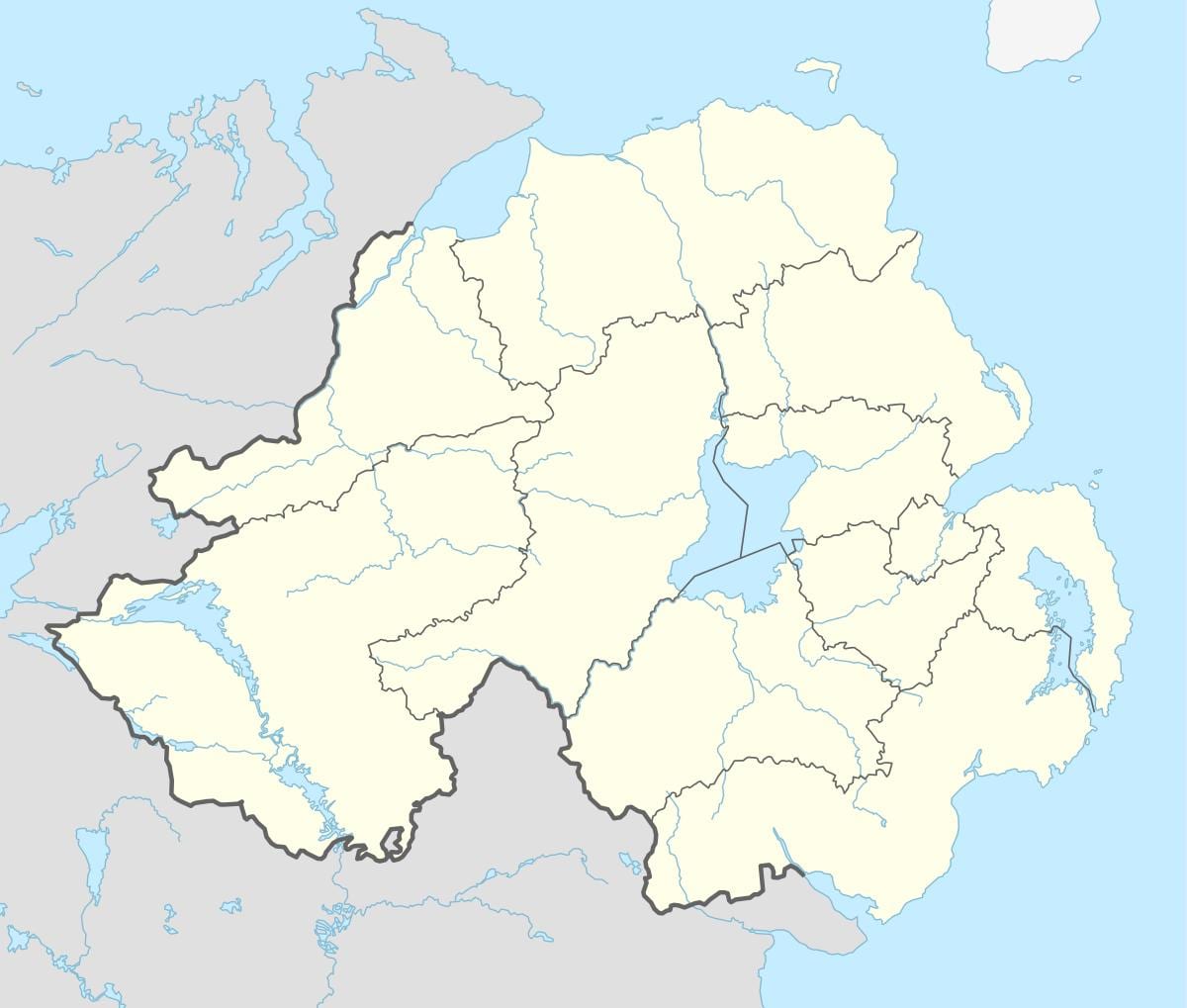 karta över norra irland stränder