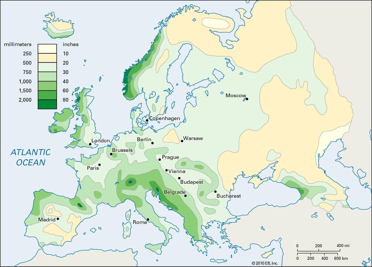 regn karta irland