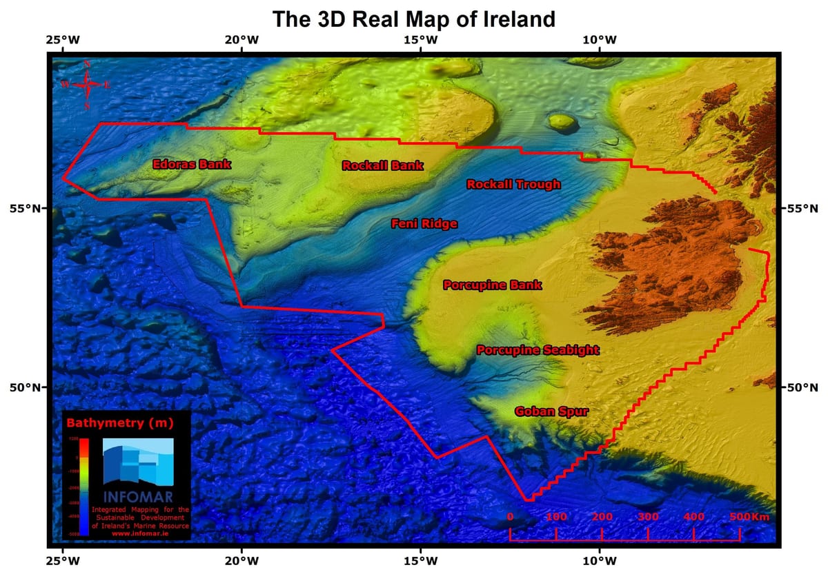 den riktiga kartan av irland