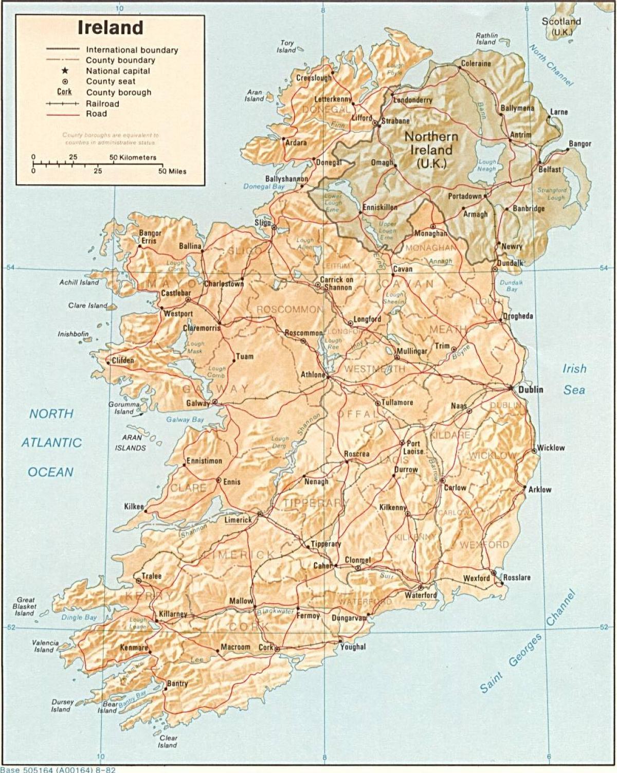 stor karta irland Stor karta över irland till salu   Karta av stor karta över irland 
