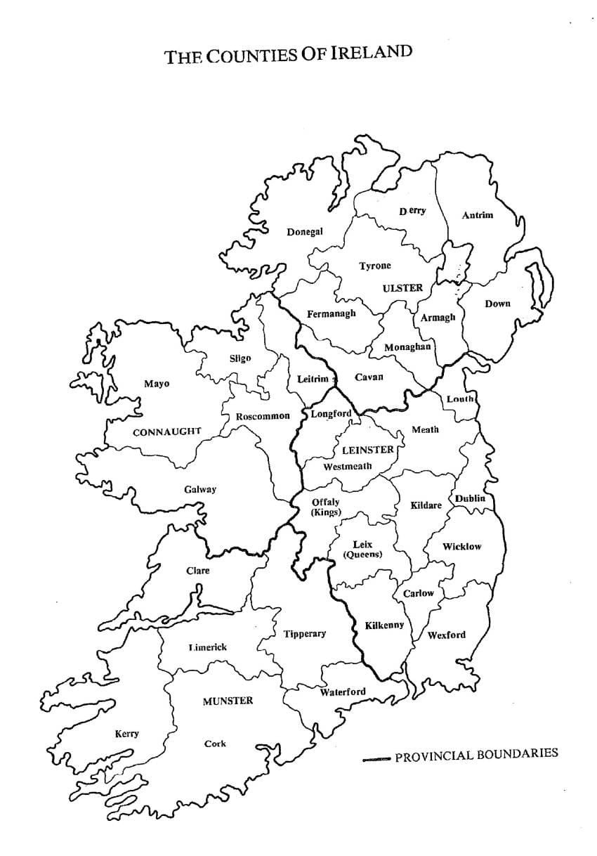 skiss över irland