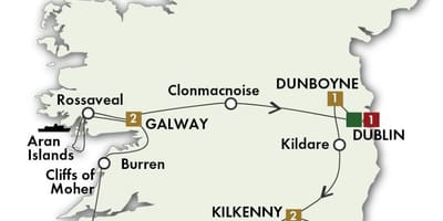 Karta 0f irland