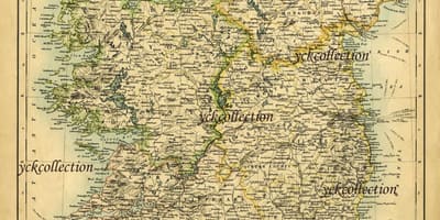 Antika karta över irland