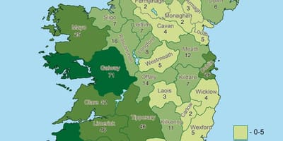Karta över irland geografi 