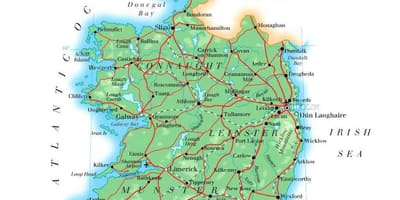 Karta över irland höjd 