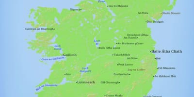 Karta över irland