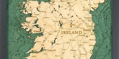 Karta över irland karta konst