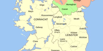 Karta över irland landmärken