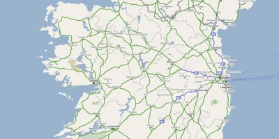 Karta över irland motorväg