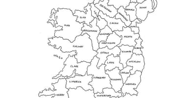 Karta över konturen karta irland
