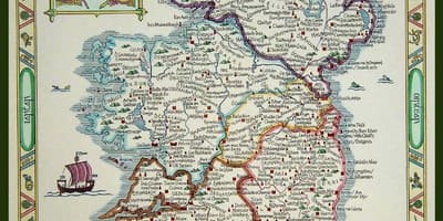 Karta över medeltida irland