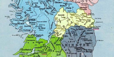 Karta över megalitiska irland 