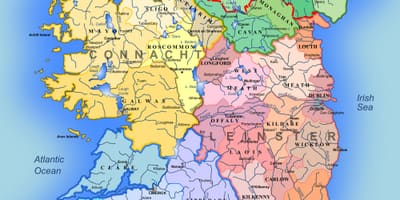 Stora detaljerad karta över irland