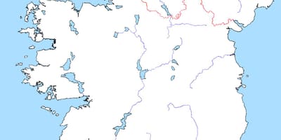 Karta över tomt karta över irland med floder